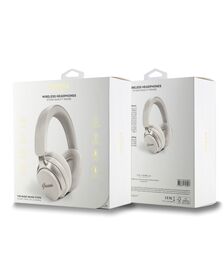 Guess Metal Script Logo Bluetooth ANC/ENC Headphones (Beige - GUBHC22PSFCSME)