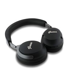 Guess Metal Script Logo Bluetooth ANC/ENC Headphones (Black - GUBHC22PSFCSMK)