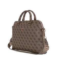 Guess Grained 4G Logo Computer Bag 15"-16" (Brown - GUCB15P4DPTW)