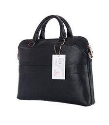 Guess Grained Triangle Logo Computer Bag 15"-16" (Black - GUCB15PGTSPSK)