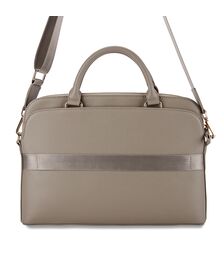 Guess Grained Triangle Logo Computer Bag 15"-16" (Brown - GUCB15PGTSPSW)