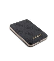 Guess 4G Leather Metal Logo Magsafe Powerbank 5000mAh 15W - Black