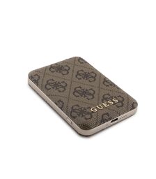 Guess 4G Leather Metal Logo Magsafe Powerbank 5000mAh 15W - Brown