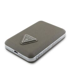 Guess Grained Triangle Logo Magsafe Powerbank 5000mAh 15W (Brown - GUPB5FPGTSPSW)