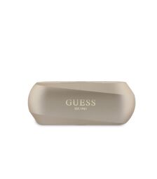 Guess Elongated Metallic Classic Printed Logo True Wireless ENC Earphones (Gold - GUTWSC2MCDSD)