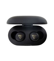 Guess Grained Printed Classic Logo True Wireless ENC Earphones (Black - GUTWSPGTSPSK)
