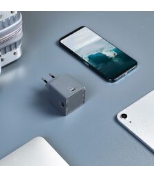 Allocacoc - USBcube Original - USB A+C - 65W - Γκρι  DH1253GY/EUPD65