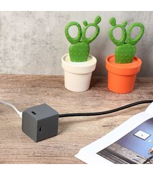 Allocacoc - USBcube - Extended - USB A+C - 1.5m Cable - 65W - Γκρι DH1254GY/EUPD65