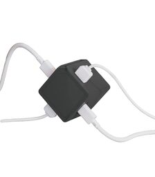 Allocacoc - USBcube - Extended - USB A+C - 1.5m Cable - 65W - Γκρι DH1254GY/EUPD65