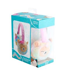 Lazerbuilt Squishmallows Leonard the Lion – Λούτρινα Ασύρματα Παιδικά Ακουστικά με Μικρόφωνο