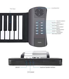 Roll-Up Keyboard – Φορητό Ηλεκτρονικό Πληκτρολόγιο Πιάνου