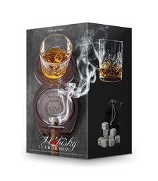 Whiskey & Cigar Tray – Ξύλινος Δίσκος για Ουίσκι & Πούρο