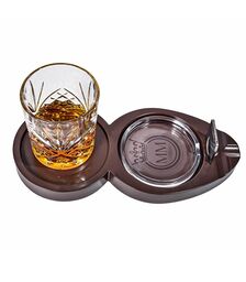 Whiskey & Cigar Tray – Ξύλινος Δίσκος για Ουίσκι & Πούρο
