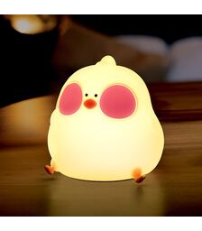 Forever Light LED Night Lamp Hungry Chicken FNL-10  Φωτιστικό νυκτός από μαλακή σιλικόνη με ενσωματωμένο χρονοδιακόπτη