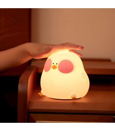 Forever Light LED Night Lamp Hungry Chicken FNL-10  Φωτιστικό νυκτός από μαλακή σιλικόνη με ενσωματωμένο χρονοδιακόπτη