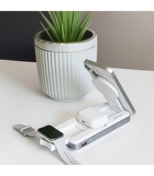 Forever wireless powerbank MATB-300 10000 mAh 3in1 σε λευκό χρώμα