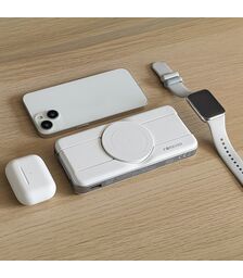 Forever wireless powerbank MATB-300 10000 mAh 3in1 σε λευκό χρώμα