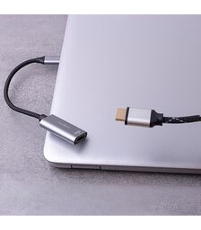 Maxlife adapter MXHC-01 HDMI - USB-C 4K 60HZ -Μετατροπέας USB-C σε HDMI σε μαυρο χρώμα