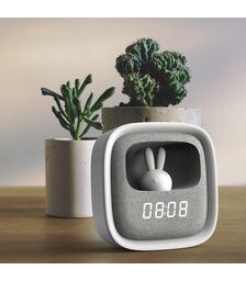 Forever Light Alarm clock with LED Bunny night light - Νυχτερινό φωτάκι / ξυπνητήρι με ενσωματωμένη φιγούρα Κούνελου