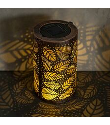 Forever Light Solar LED lamp Moroccan leaves SUNARI FLS-210 - Φωτιστικό LED Εξωτερικού Χώρου σε καφέ χρώμα