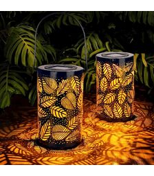 Forever Light Solar LED lamp Moroccan leaves SUNARI FLS-210 - Φωτιστικό LED Εξωτερικού Χώρου σε καφέ χρώμα