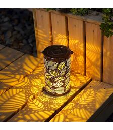 Forever Light Solar LED lamp Moroccan leaves SUNARI FLS-210 - Φωτιστικό LED Εξωτερικού Χώρου σε καφέ χρώμα
