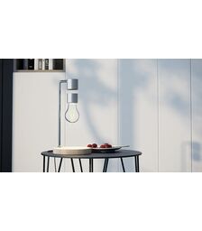 Designnest® Levitating Light Bulb |Table Lamp| Μαγνητικό αιωρούμενο επιτραπέζιο φωτιστικό (μαύρο)