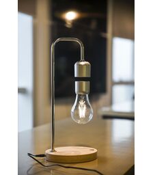 Designnest® Levitating Light Bulb |Table Lamp| Μαγνητικό αιωρούμενο επιτραπέζιο φωτιστικό (μαύρο)