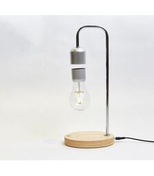 Designnest® Levitating Light Bulb |Table Lamp| Μαγνητικό αιωρούμενο επιτραπέζιο φωτιστικό (ασημί)