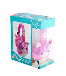 Lazerbuilt Squishmallows Lola the Unicorn – Λούτρινα Ασύρματα Παιδικά Ακουστικά με Μικρόφωνο