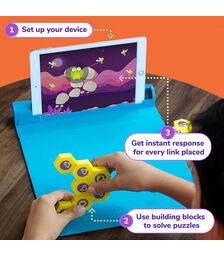 Plugo Link by PlayShifu Σύστημα παιδικού παιχνιδιού Επαυξημένης Πραγματικότητας κατασκευών με τουβλάκια (χωρίς βάση)