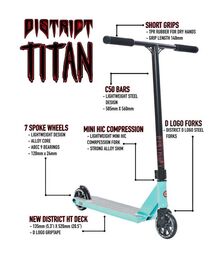 District Titan Πατίνι - Powder Blue/Black