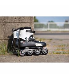 POWERSLIDE Zoom Pro 80 Πατίνια Χρώμα (Μαύρο-Λευκό), Μέγεθος (39-40)