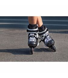 POWERSLIDE Zoom Pro 80 Πατίνια Χρώμα (Μαύρο-Λευκό), Μέγεθος (37-38)