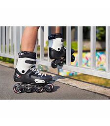 POWERSLIDE Zoom Pro 80 Πατίνια Χρώμα (Μαύρο-Λευκό), Μέγεθος (37-38)