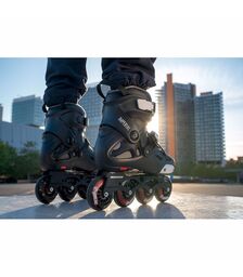 POWERSLIDE  Imperial One 80 Black Crimson Πατίνια Χρώμα (Μαύρο), Μέγεθος (35-36)