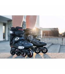 POWERSLIDE  Imperial One 80 Black Crimson Πατίνια Χρώμα (Μαύρο), Μέγεθος (35-36)