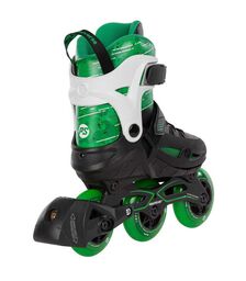 POWERSLIDE Phuzion Universe Αυξομειούμενα Πατίνια - Πράσινο Χρώμα (Μαύρο-Πράσινο), Μέγεθος (29-32)