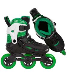POWERSLIDE Phuzion Universe Αυξομειούμενα Πατίνια - Πράσινο Χρώμα (Μαύρο-Πράσινο), Μέγεθος (37-40)