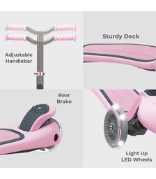 YVOLUTION Glider Air Metal HB 2022, Πατίνι (Scooter) Pink
