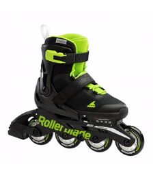 ROLLERBLADE Microblade Αυξομειούμενα Πατίνια - Black/Green Χρώμα (Πράσινο-Μαύρο), Μέγεθος (28-32)