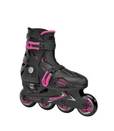 ROCES Orlando III Αυξομειούμενα Inline Πατίνια - Μαύρο/Ροζ Χρώμα (Μαύρο-Ροζ), Μέγεθος (25-29)