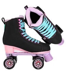 CHAYA Melrose Quad Πατίνια - Μαύρο/Ροζ Χρώμα (Μαύρο-Ροζ), Μέγεθος (36)