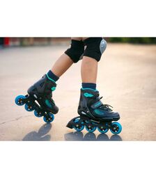 PLAYLIFE Joker Sky Αυξομειούμενα Πατίνια - Μαύρο/Μπλε Χρώμα (Μαύρο-Μπλε), Μέγεθος (28-31)