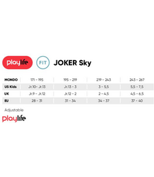 PLAYLIFE Joker Sky Αυξομειούμενα Πατίνια - Μαύρο/Μπλε Χρώμα (Μαύρο-Μπλε), Μέγεθος (28-31)