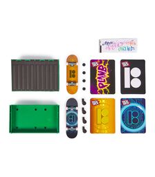 Tech Deck (VS) Versus Series Sk8shop, 2 Μινιατούρες Τροχοσανίδες - 1 Εμπόδιο/Ράμπα