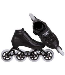 POWERSLIDE 3X Black Ρυθμιζόμενα Πατίνια - Μαύρο Χρώμα (Μαύρο), Μέγεθος (31-34)