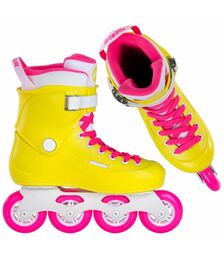 POWERSLIDE  Zoom Neon Yellow 80 Πατίνια - Κίτρινο Χρώμα (Κίτρινο), Μέγεθος (37-38)