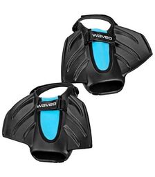 Waveo Swim Fins Βατραχοπέδιλα Ρυθμιζόμενα - Black/Blue Χρώμα (Μαύρο-Μπλε), Μέγεθος (32-39)