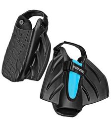 Waveo Swim Fins Βατραχοπέδιλα Ρυθμιζόμενα - Black/Blue Χρώμα (Μαύρο-Μπλε), Μέγεθος (32-39)